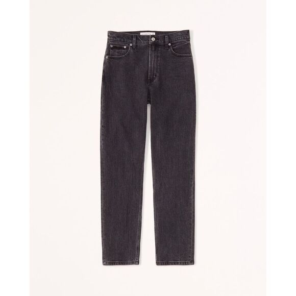✨Abercrombie & Fitch High Rise Mom Black Sz 26/2 Jeans✨ - Picture 7 of 11